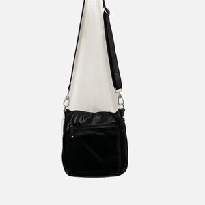 Audrey Brooke Elegant Black Crossbody Bag